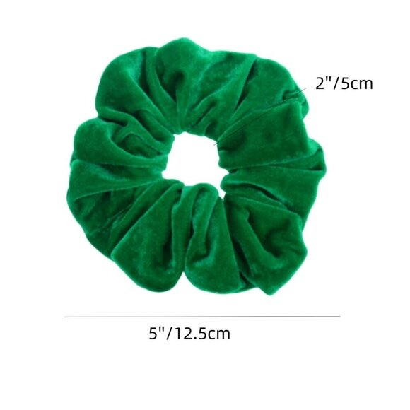 12 Pcs Large Velvet Hair Scrunchies for Thick Long Hair Hair Ties Women Girls